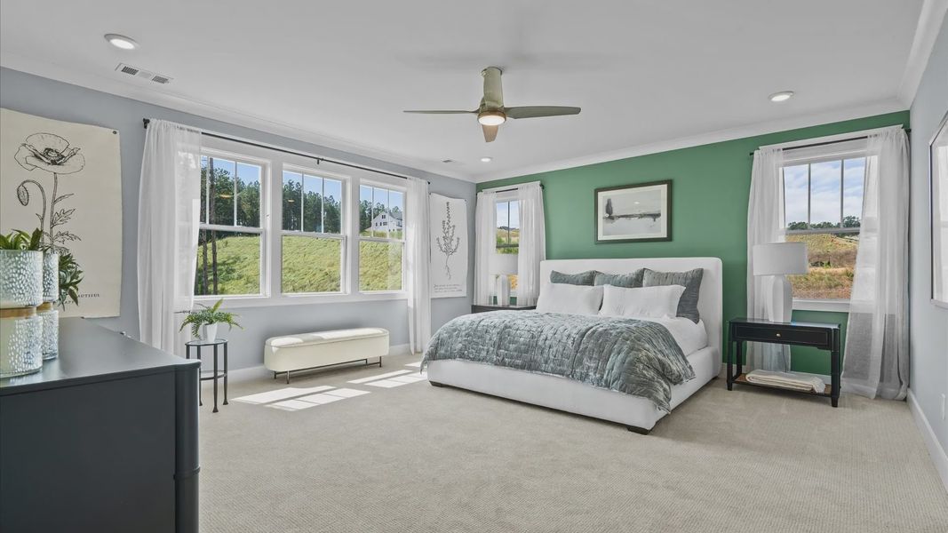 Furnished interior view inside a new home in Kayfield at Midway, Anderson (Image 13).