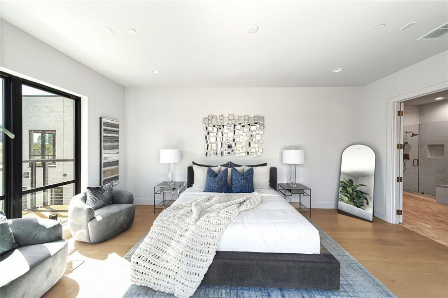 Furnished interior view inside a new home in , Dallas (Image 7).