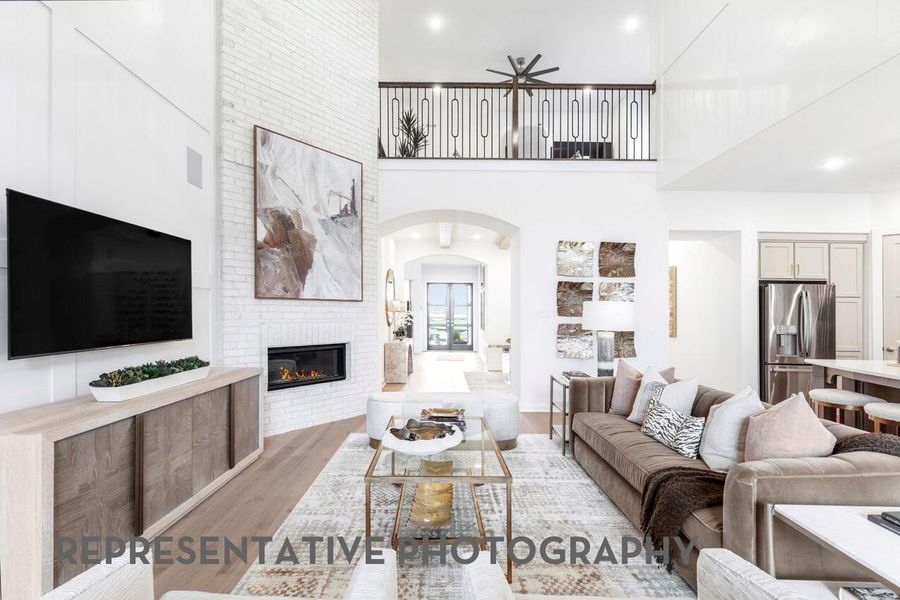 Furnished interior view inside a new home in Santa Rita Ranch, Liberty Hill (Image 31).