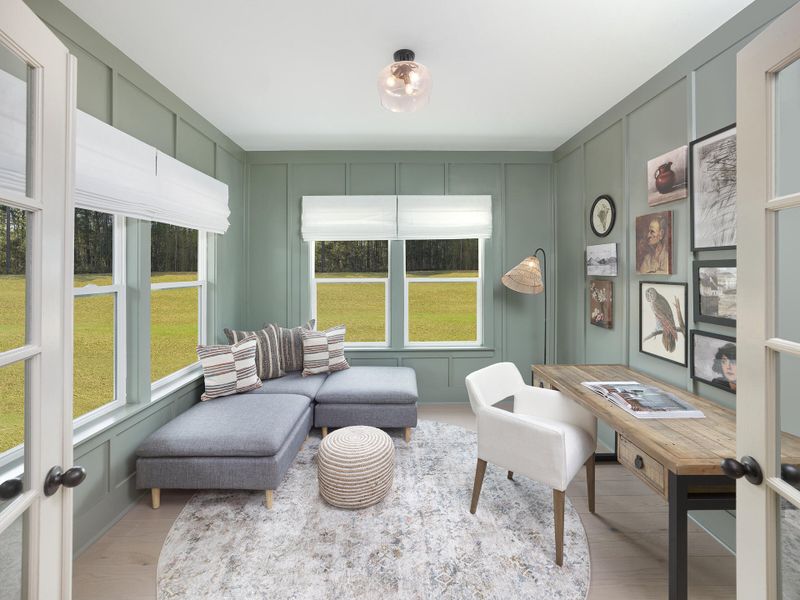 Furnished interior view inside a new home in Watson Hill, Summerville (Image 17).