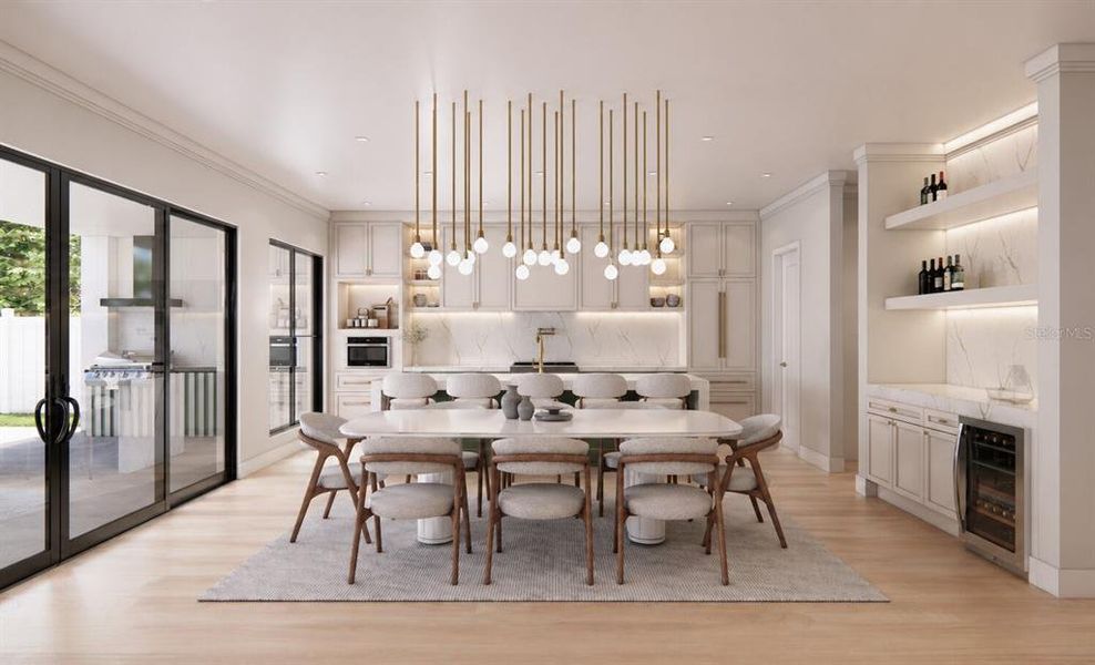 Furnished interior view inside a new home in , Orlando (Image 5).