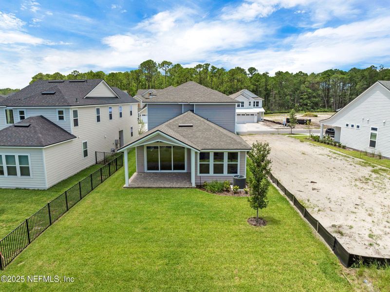Exterior details and patio area of a home in Reflections at Nocatee, Ponte Vedra (Image 31).