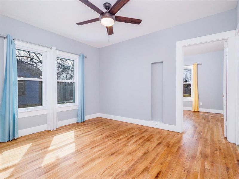 All bedrooms have original hardwood floors
