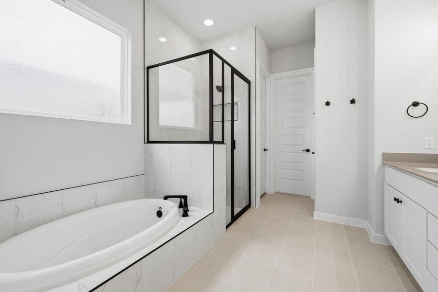 Furnished interior view inside a new home in Heritage, Dripping Springs (Image 7).