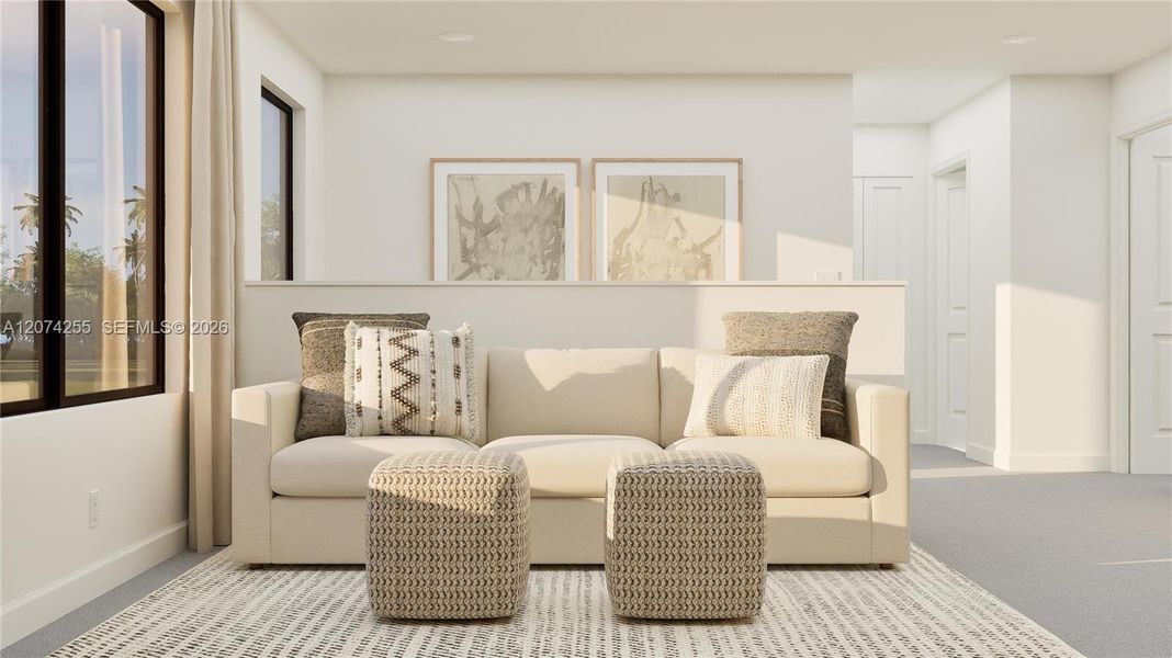 Furnished interior view inside a new home in Solterra, Sunrise (Image 7).