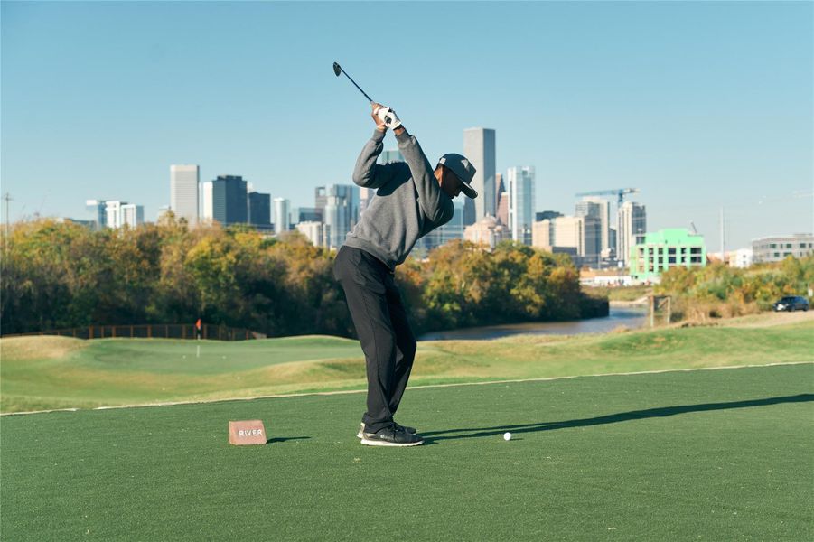 Golfing at the new East River!