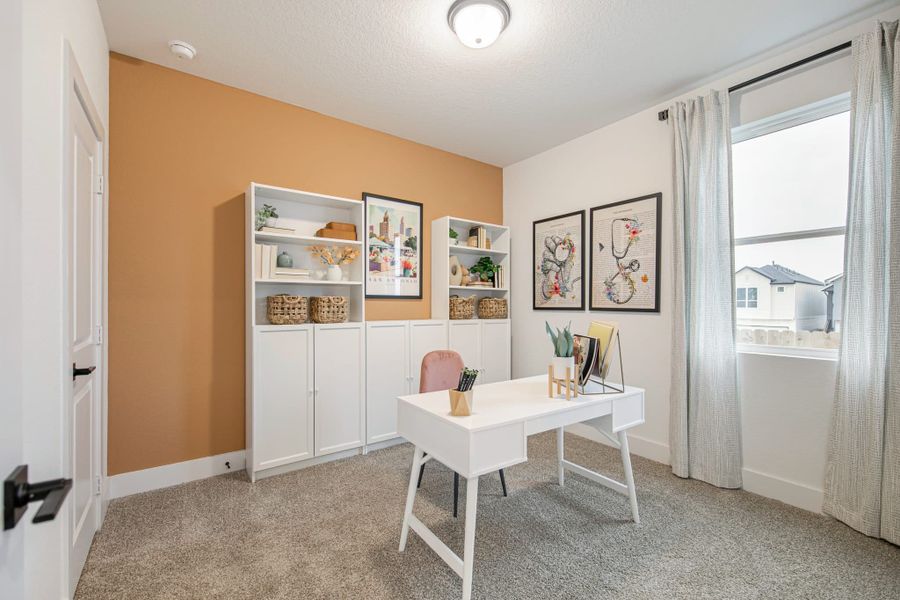 Furnished interior view inside a new home in Santa Rita Ranch, Liberty Hill (Image 9).