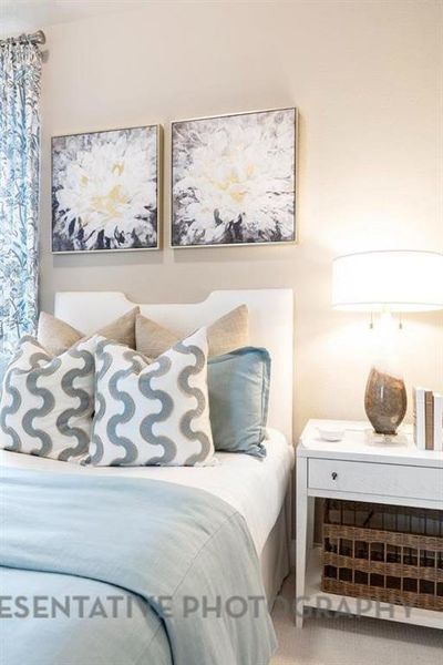 Furnished interior view inside a new home in Mustang Lakes: 60ft. lots, Celina (Image 23).