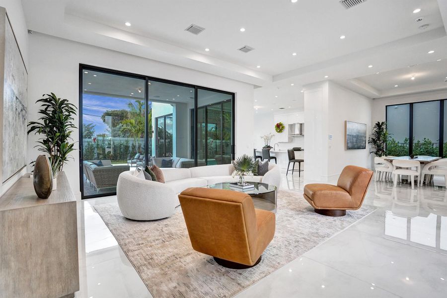 Furnished interior view inside a new home in , Delray Beach (Image 9).