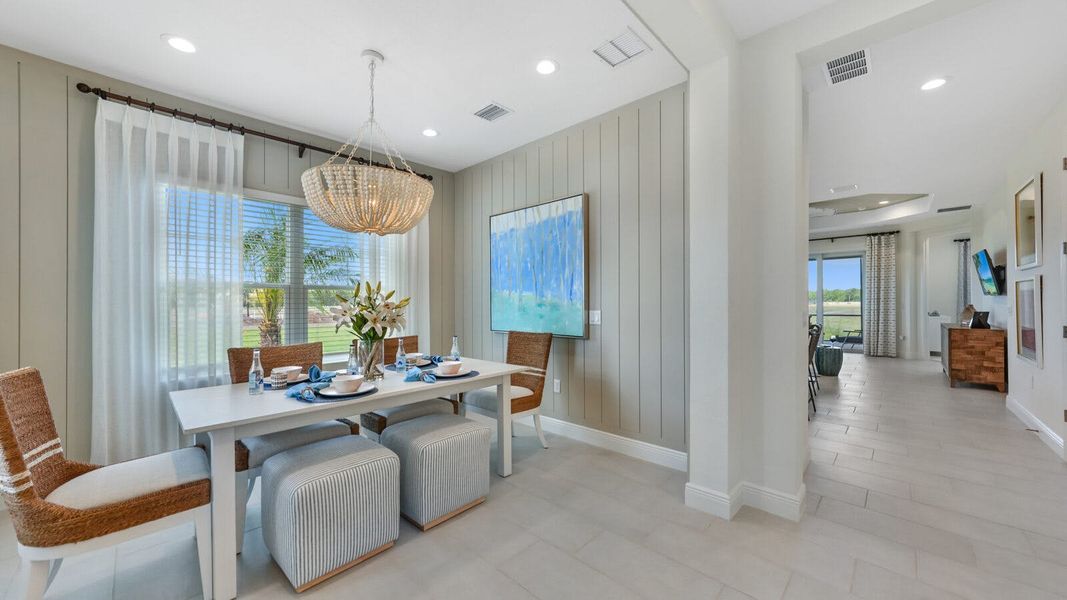 Furnished interior view inside a new home in Wildleaf at North River Ranch, Parrish (Image 5). Furnished interior view inside a new home in Wildleaf at North River Ranch, Parrish (Image 5).