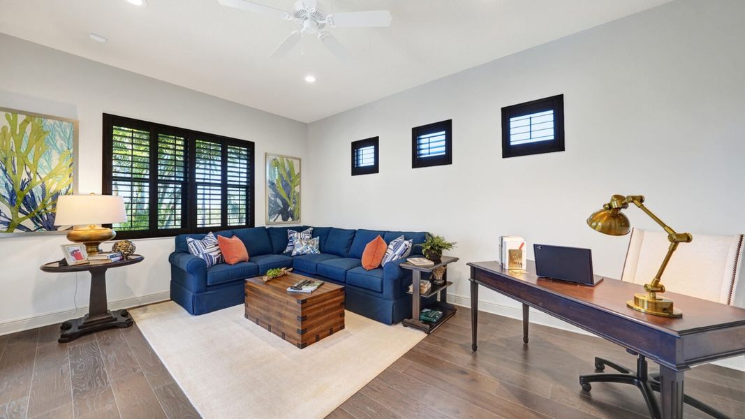 Representative furnished interior of a home built from the Sandcastle 2 by Neal Communities in Boca Royale Golf & Country Club at Wellen Park, Englewood (Image 26).