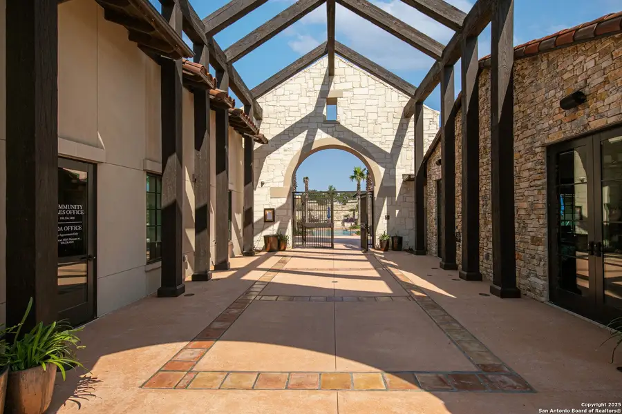 Exterior details and patio area of a home in Esperanza – New Phase Now Selling, Boerne (Image 3).