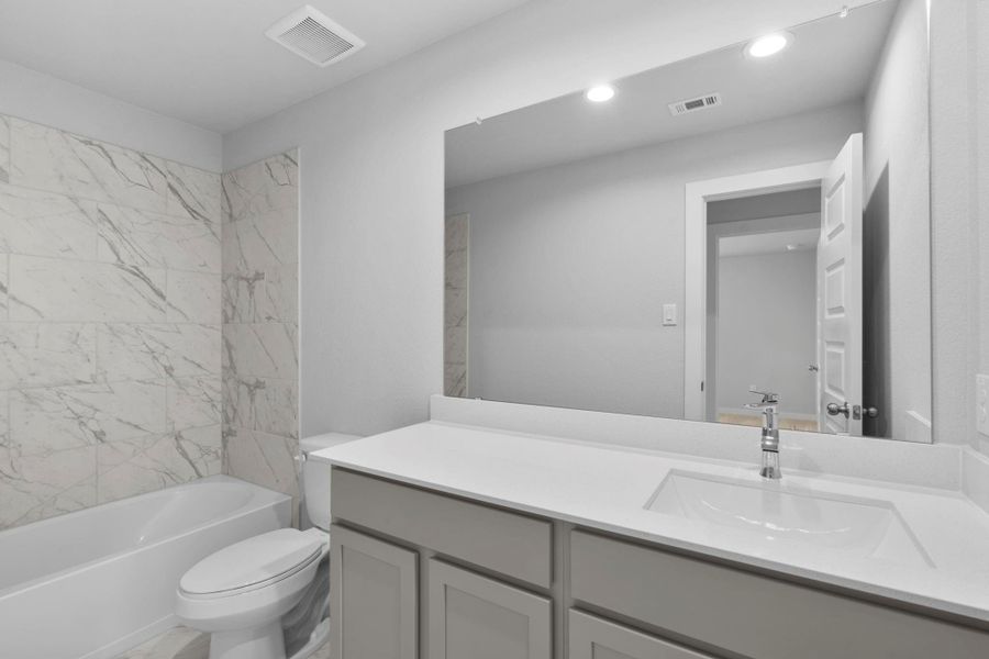 Furnished interior view inside a new home in Cypresswood Landing, Humble (Image 10).