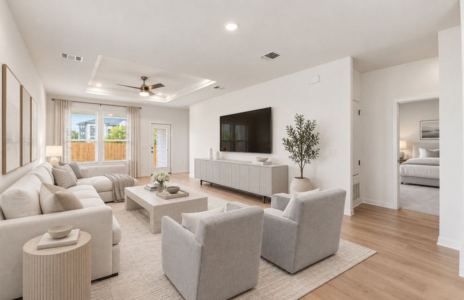 Representative furnished interior of a home built from the Beeville by Pulte Homes in Cameron Place, Austin (Image 8).