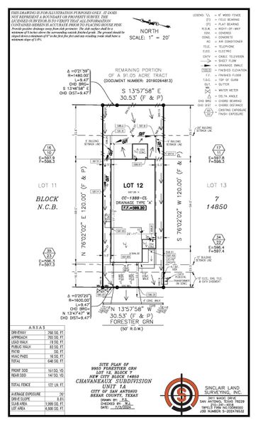 9950 forestier grn - site plan