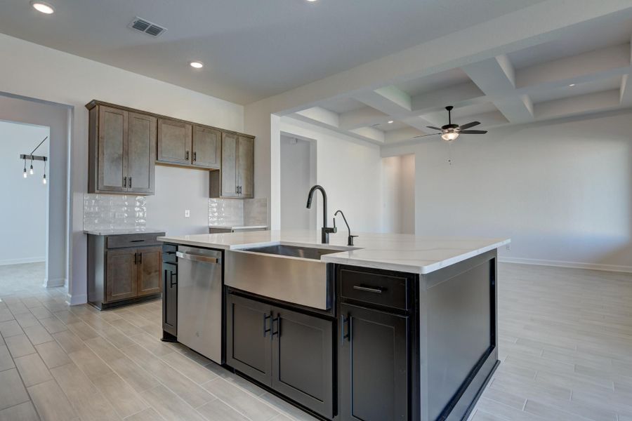 Representative furnished interior of a home built from the Kerrville by Ashton Woods in The Heritage at Saddlebrook Ranch 70's, Schertz (Image 5).