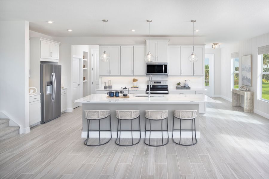 Representative furnished interior of a home built from the Salina by Mattamy Homes in Avila, Jensen Beach (Image 6).