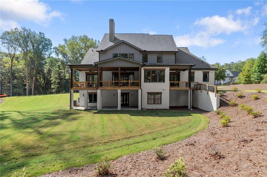 Exterior details and patio area of a home in , Canton (Image 36).