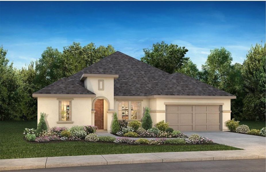 Front exterior of a new home in , Magnolia, TX, highlighting curb appeal (Image 1). Front exterior of a new home in , Magnolia, TX, highlighting curb appeal (Image 1).