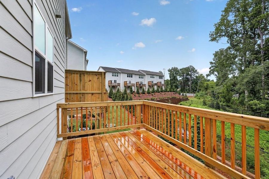 Exterior details and patio area of a home in Somerset at Veterans Memorial, Mableton (Image 25).