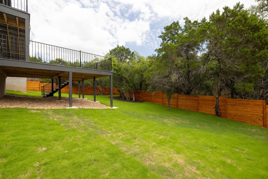 Exterior details and patio area of a home in , Lago Vista (Image 20).