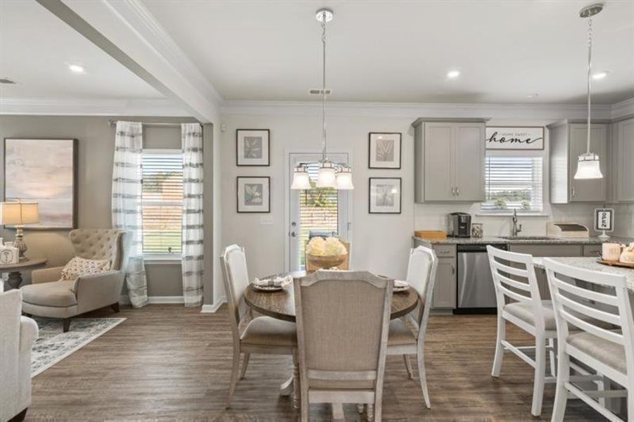 Furnished interior view inside a new home in Glen at Cave Springs, Douglasville (Image 36).