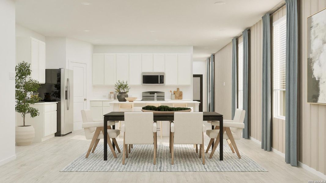 Furnished interior view inside a new home in Blossom Ranch, San Antonio (Image 6).