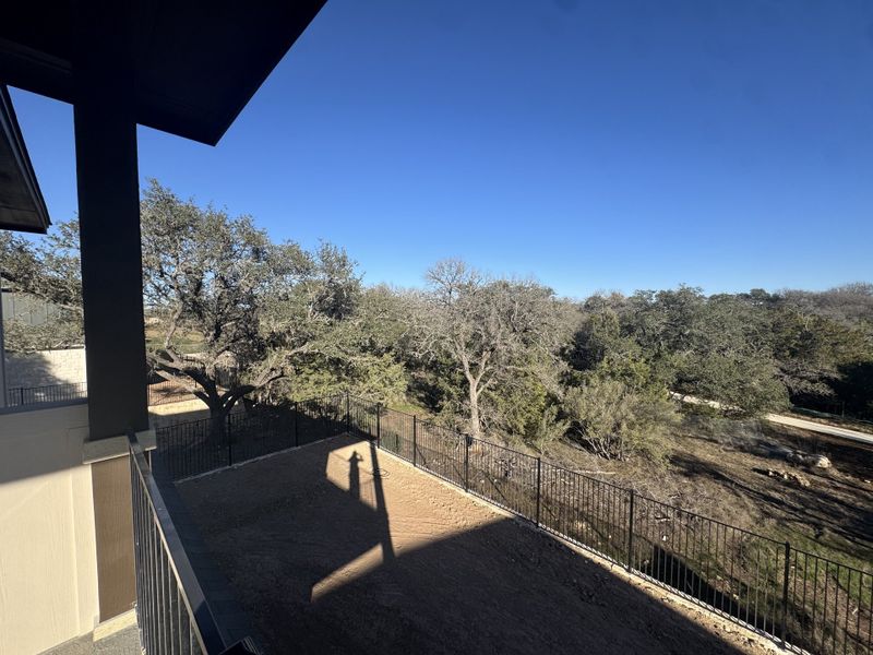 Exterior details and patio area of a home in Persimmon, Buda (Image 10).