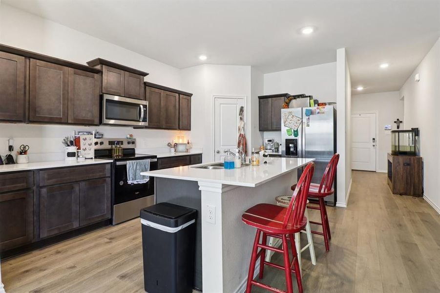 Furnished interior view inside a new home in Creeks at Burnett Trail, Canton (Image 9). Furnished interior view inside a new home in Creeks at Burnett Trail, Canton (Image 9).