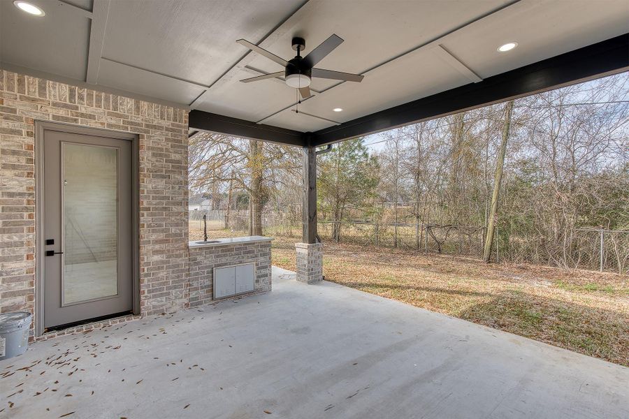 Exterior details and patio area of a home in , Beaumont (Image 28).
