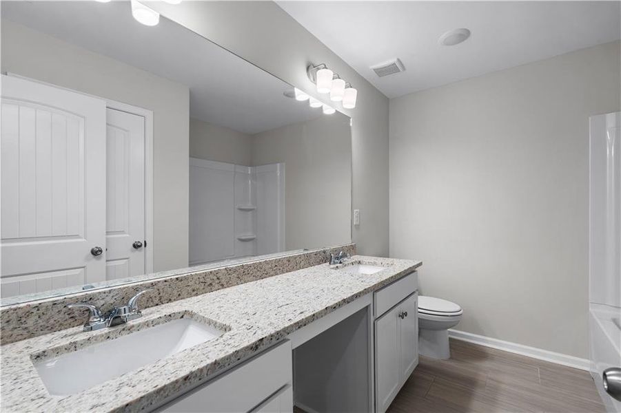 Furnished interior view inside a new home in , Newnan (Image 10).