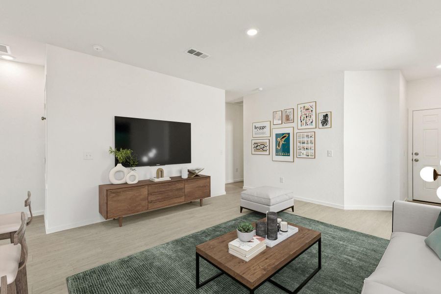 Furnished interior view inside a new home in Mavera, Conroe (Image 8).