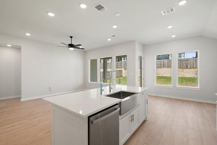 Furnished interior view inside a new home in Lariat, Liberty Hill (Image 10).