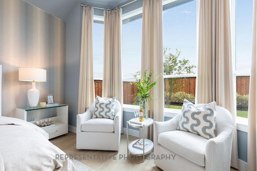 Furnished interior view inside a new home in Riceland: 50ft. lots, Mont Belvieu (Image 7).