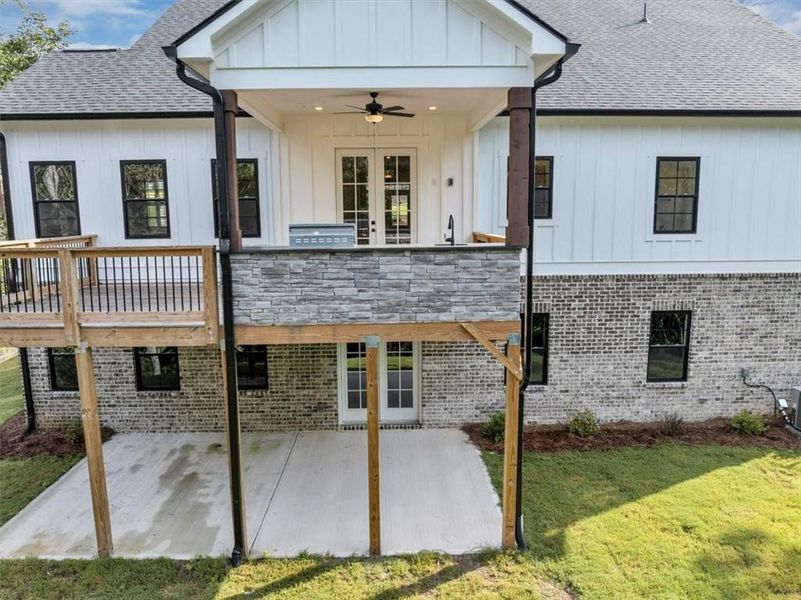 Front exterior of a new home in , Ball Ground, GA, highlighting curb appeal (Image 25).