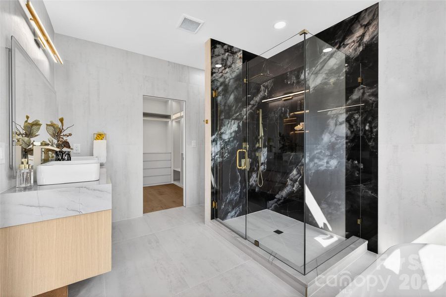 Furnished interior view inside a new home in , Charlotte (Image 12).