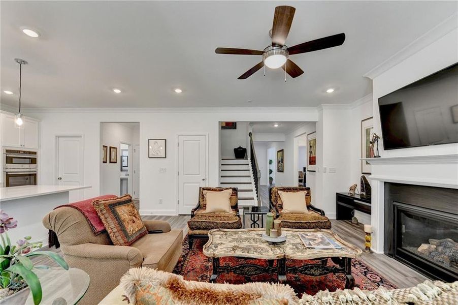 Furnished interior view inside a new home in Bailey Fence, Dacula (Image 33).
