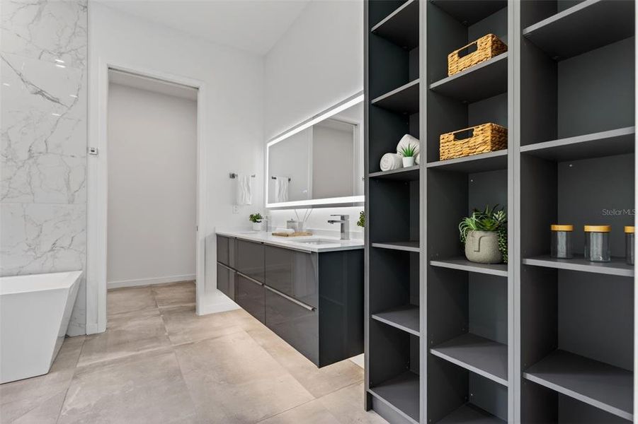 Furnished interior view inside a new home in , Sarasota (Image 32).