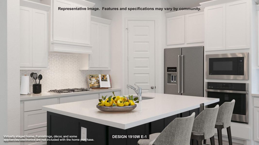 Furnished interior view inside a new home in Lariat 45', Liberty Hill (Image 4).