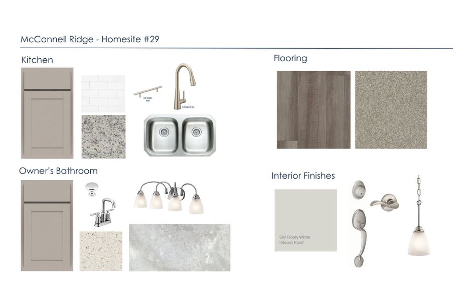 Sample of building materials used in homes in McConnell Ridge, McLeansville (Image 26). Sample of building materials used in homes in McConnell Ridge, McLeansville (Image 26).