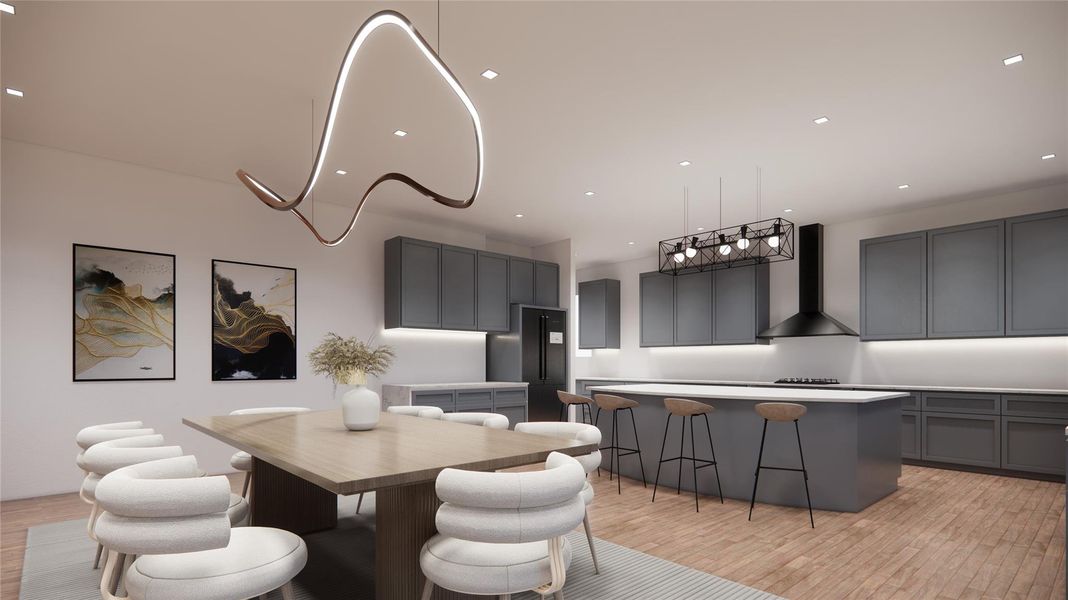 The Breeze Kitchen and Dining Rendering The Breeze Kitchen and Dining Rendering