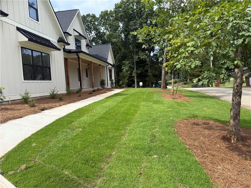Exterior details and patio area of a home in , Flowery Branch (Image 5).