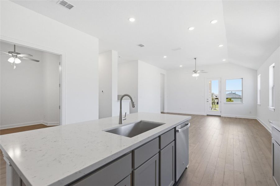 Furnished interior view inside a new home in Preserve at Lakeside Meadows, Pflugerville (Image 13).