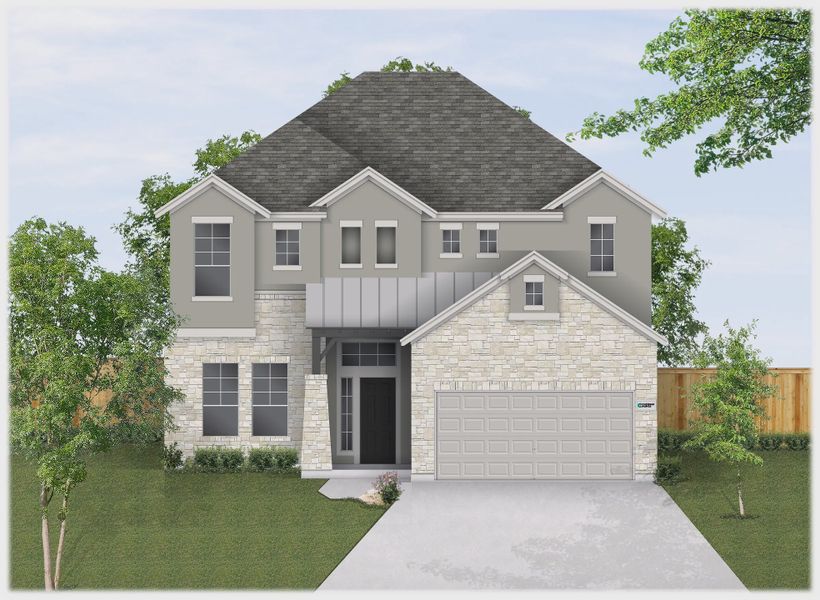 Image 28 representing the Archer by Chesmar Homes in Lariat, Liberty Hill, TX.