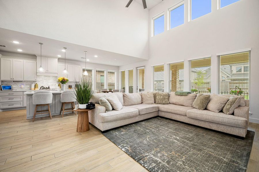 Furnished interior view inside a new home in , Manvel (Image 15).