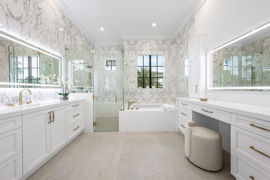 Furnished interior view inside a new home in , Boca Raton (Image 13).