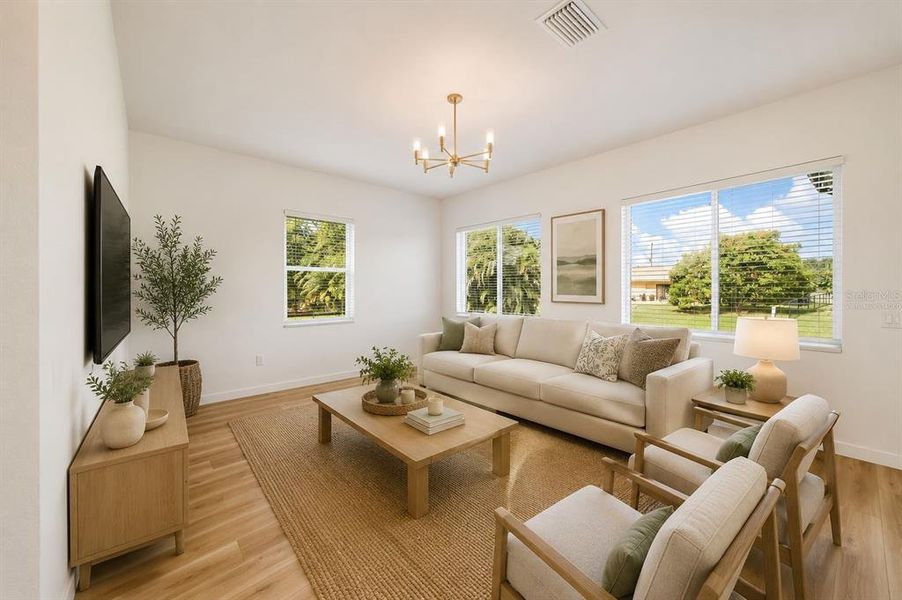 Furnished interior view inside a new home in , Punta Gorda (Image 11).