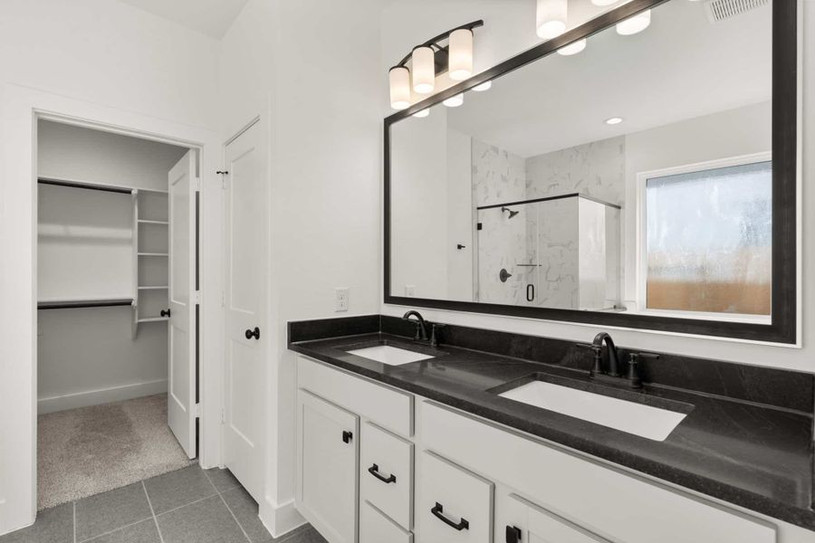 Furnished interior view inside a new home in Wood Leaf Reserve, Tomball (Image 18).
