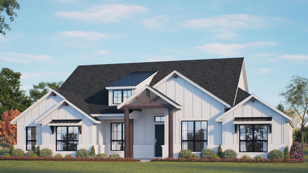 Elevation D | Concept 2862 at Hidden Creek Estates in Van Alstyne, TX by Landsea Homes