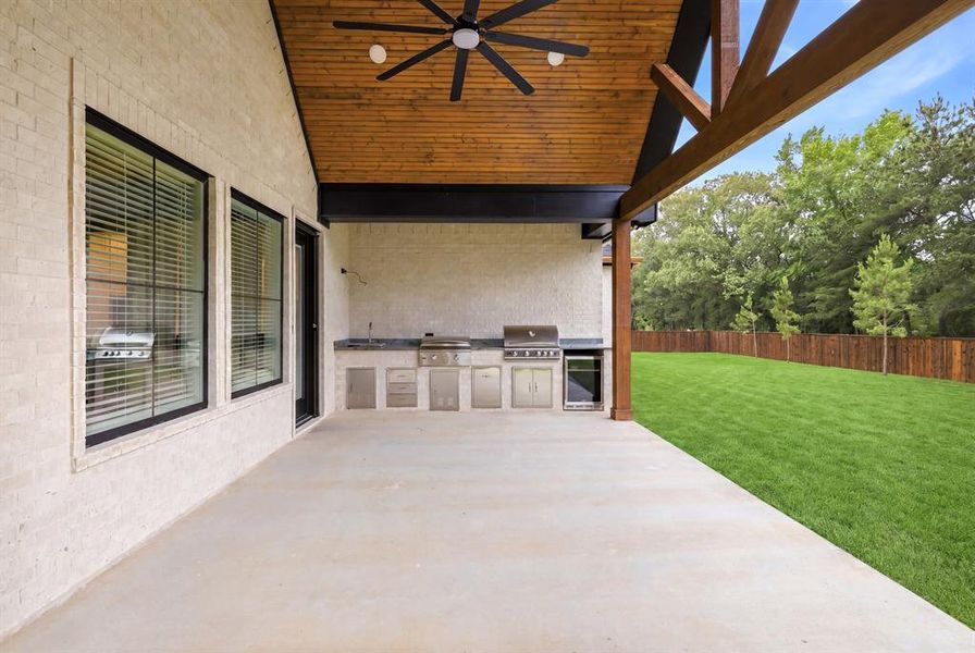 Exterior details and patio area of a home in , Longview (Image 26). Exterior details and patio area of a home in , Longview (Image 26).